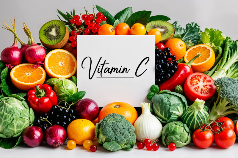 Frukt och grönsaker rika på C-vitamin